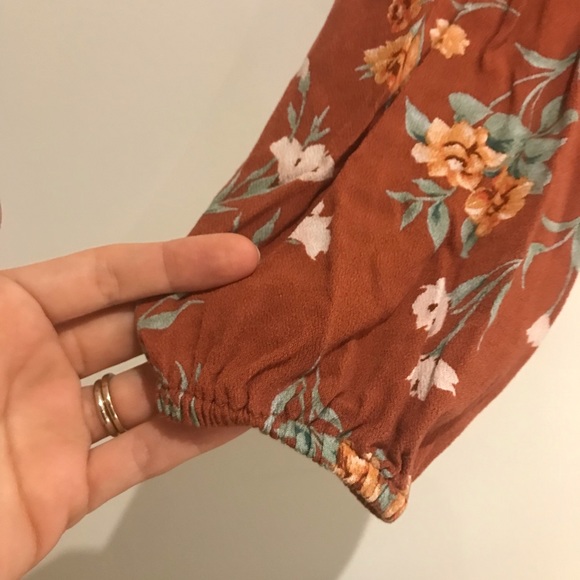 AE Boho empire waist floral top - Picture 3 of 7